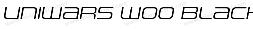 Uniwars W00 Black字体转换